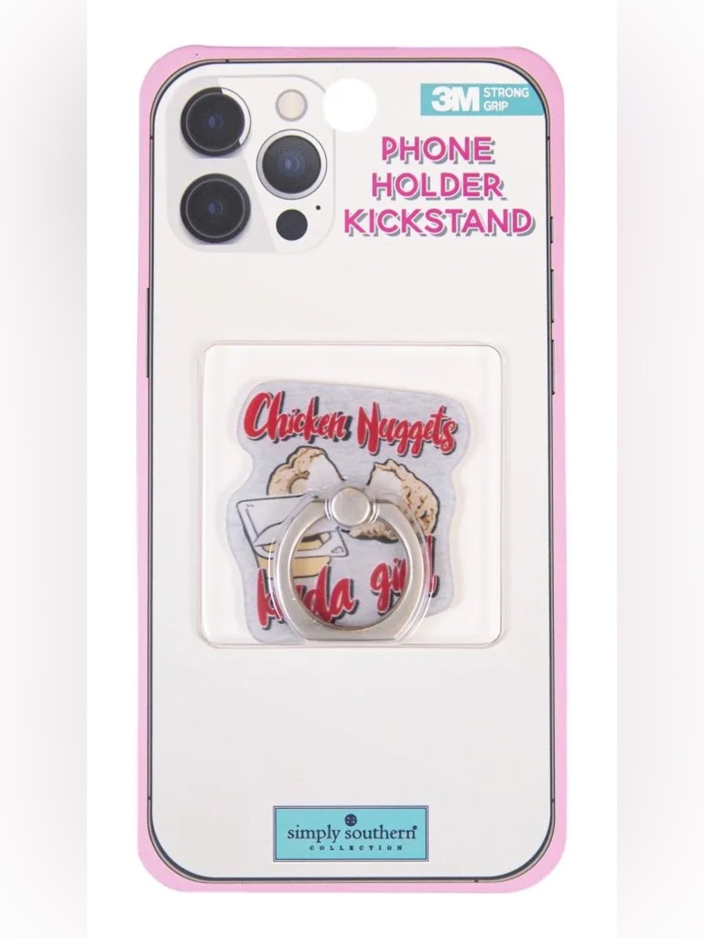 Simply Southern Chicken Nuggets Phone Ring Holder Kickstand